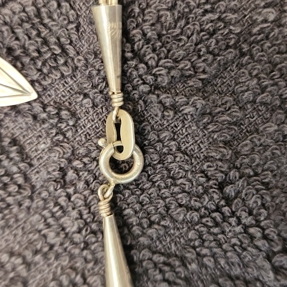 Turquoise necklace & earrings set - Picture 6 of 7